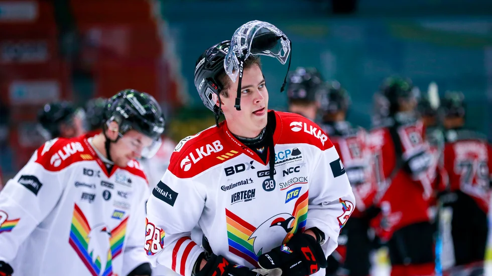 Hampus Hagström gjorde första målet för Kiruna IF i derbysegern mot AIF. 