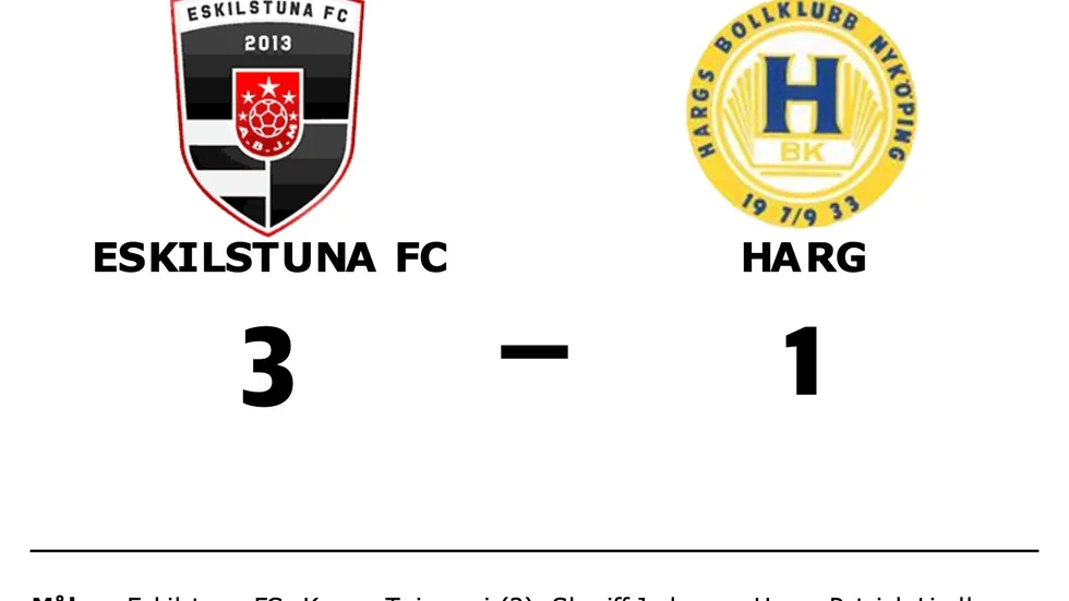 Eskilstuna FC vann mot Hargs BK