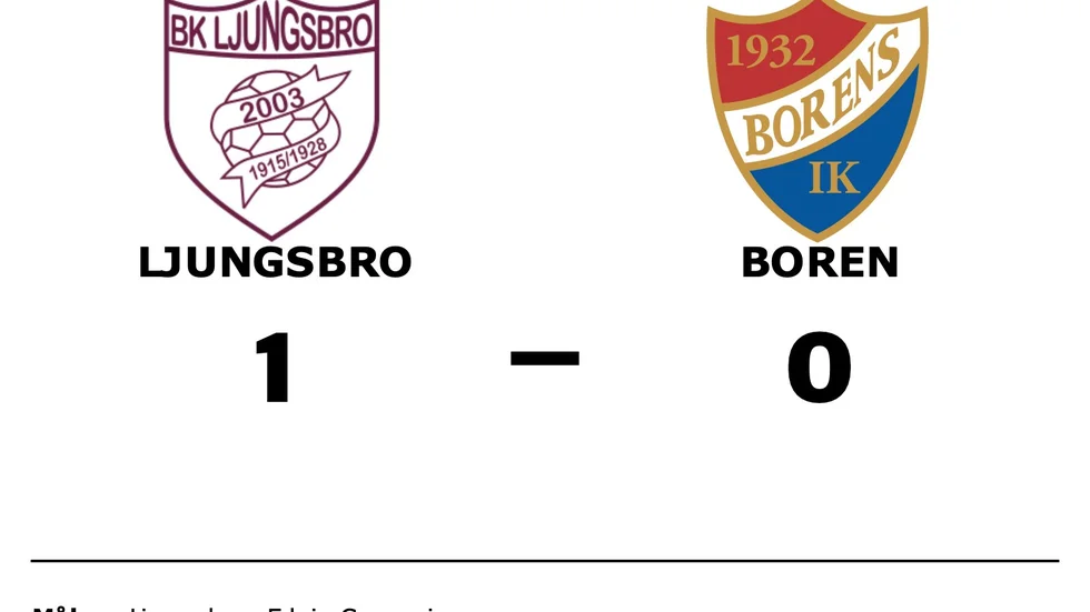 BK Ljungsbro vann mot Borens IK
