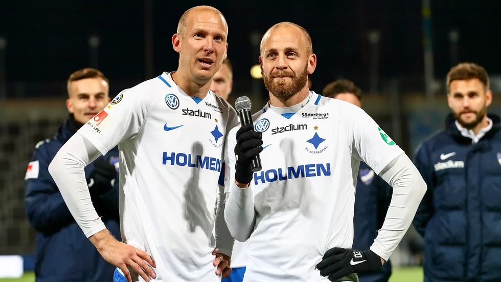 Daniel Sjölund tillsammans med Andreas Johansson.