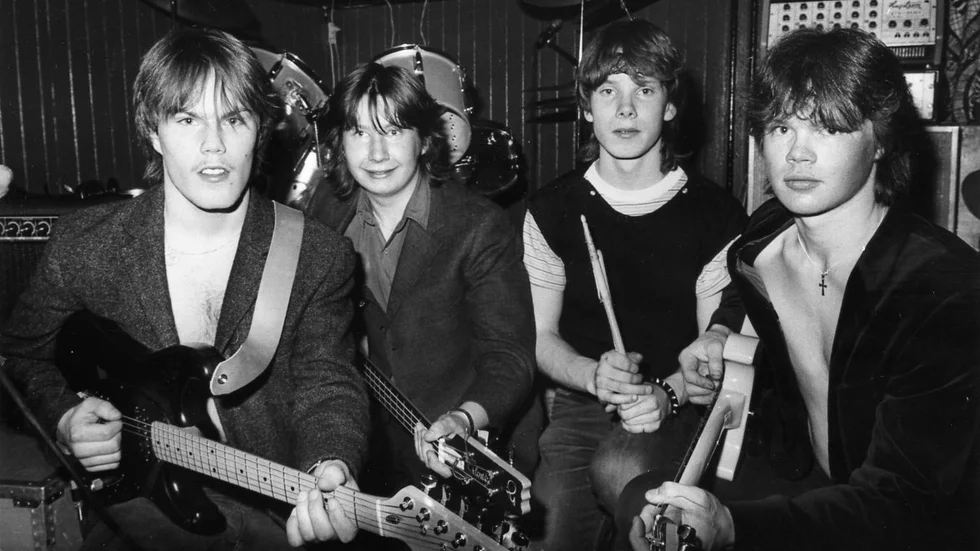 Bandet The Hunf. Bilden kommer från 1984.