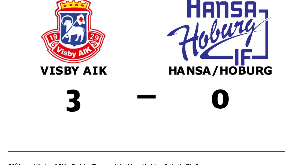 Visby AIK vann mot Hansa/Hoburg