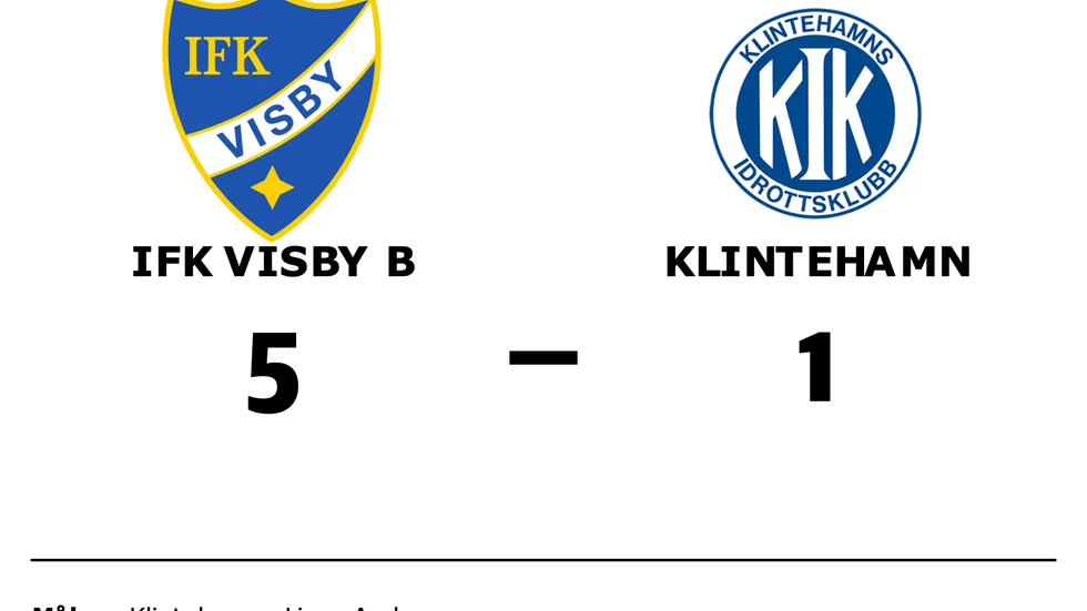 IFK Visby B vann mot Klintehamn
