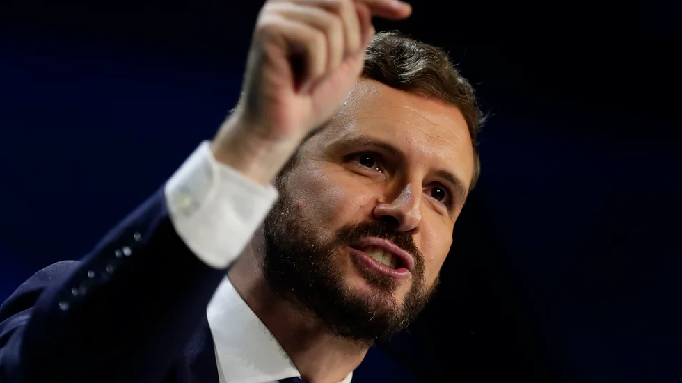 Oppositionspartiet Partido Populars partiledare Pablo Casado är kritisk. Arkivbild.