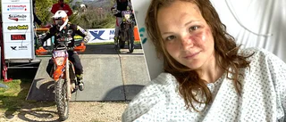 Enduro-VM: Hedvig på sjukhus efter otäck krasch i Portugal: ”Frontade med en annan motorcykel”