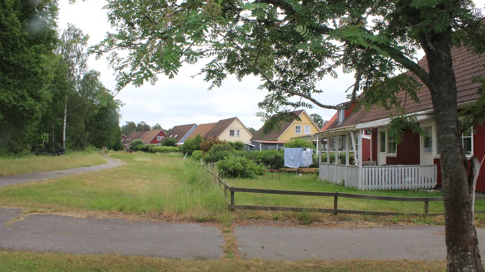 Villorna på Göstas väg byggdes på den gamla deponin.
