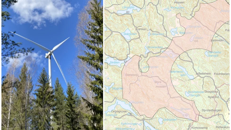 Tekniska verken i Linköping utreder området norr om Drömgruvan och Älgsjöarna i Kolmården för vindkraft.