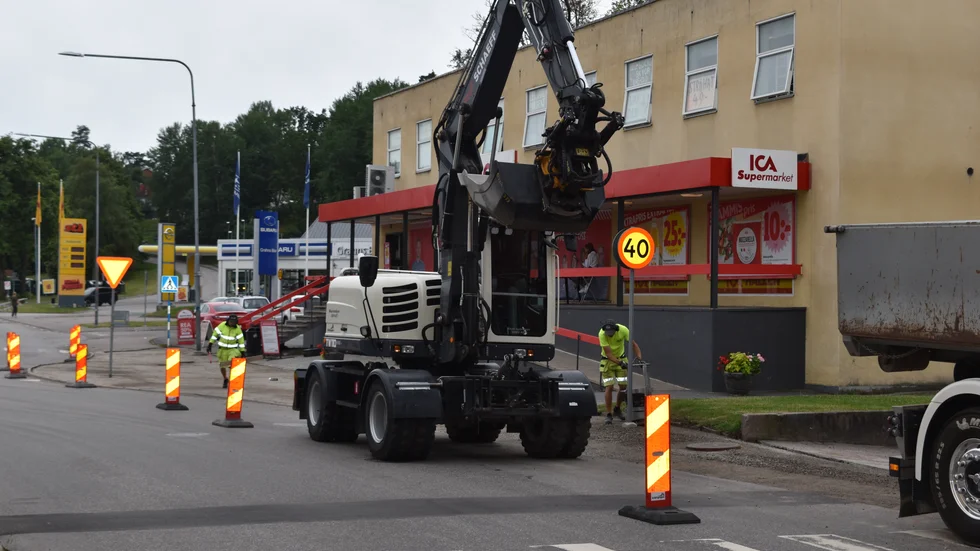Även under vecka 26 jobbade Asfaltsgruppen i Kisa och Rimforsa. 