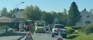 Trafikolycka mellan MC och epatraktor – en skadad