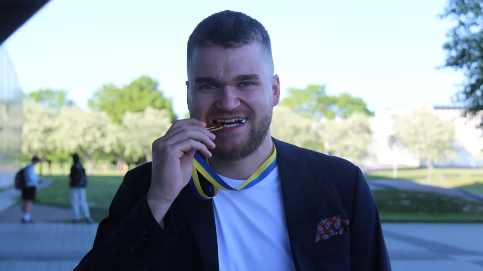 Hampus Åhlin kan inte få nog av guldsmaken. 