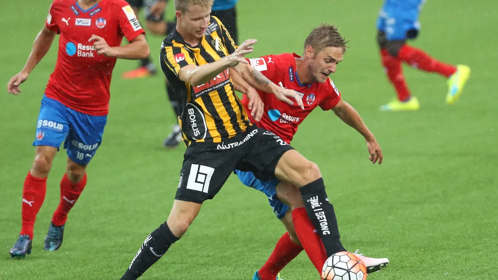 Samuel Gustafson i en match mot Helsingborg 2016. Arkivbild.