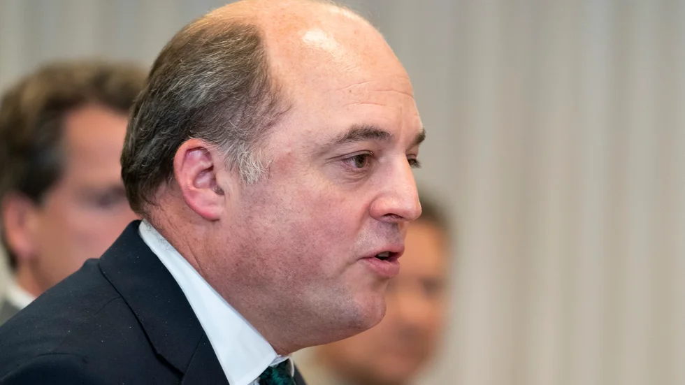 Storbritanniens försvarsminister Ben Wallace. Arkivbild.