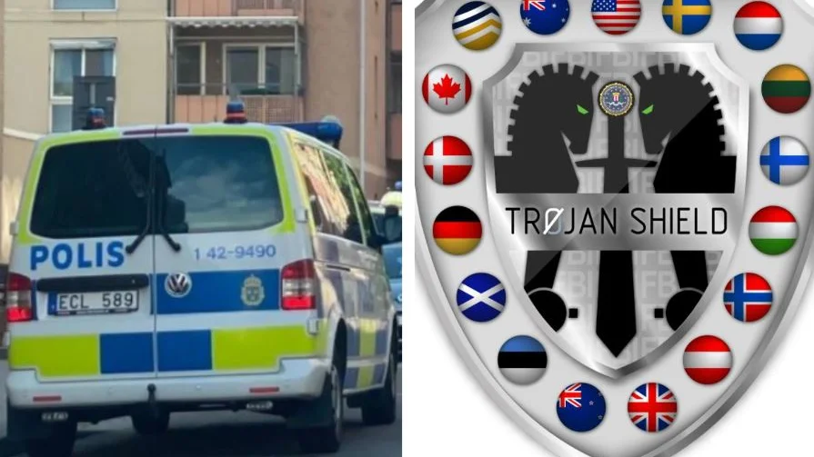 På måndagen slog polisen bland annat till mot två adresser i centrala Linköping. Insatsen gjordes inom ramen för operation "Trojan Shield". 