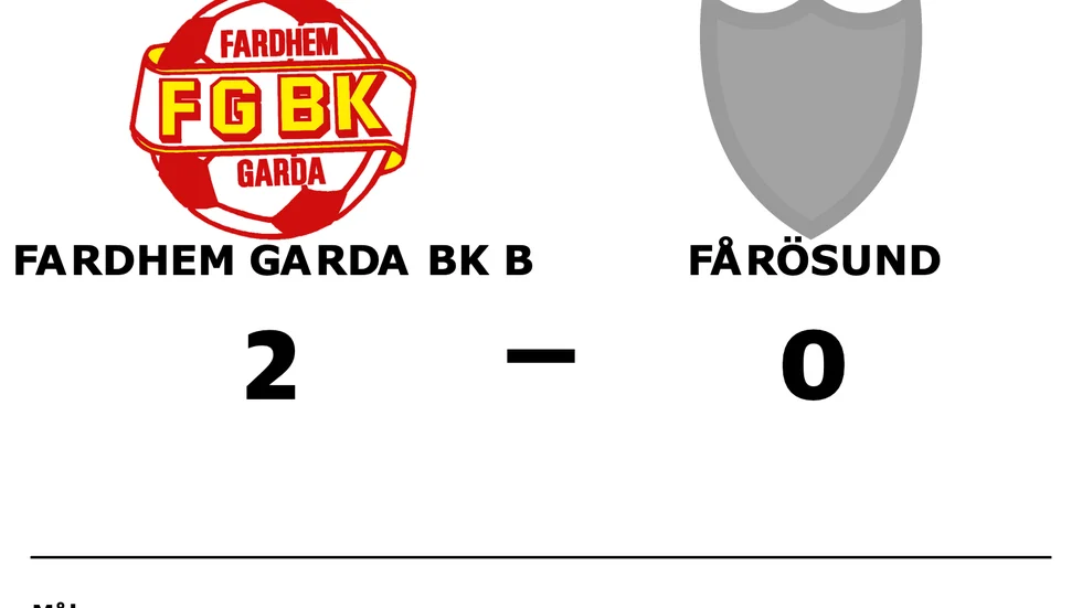 Fardhem Garda BK B vann mot Fårösund