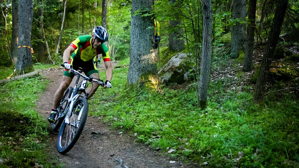 Tomas Wallin är en av Enköpings Cykelklubbs starkaste åkare. /Foto: Andreas Walkendorff