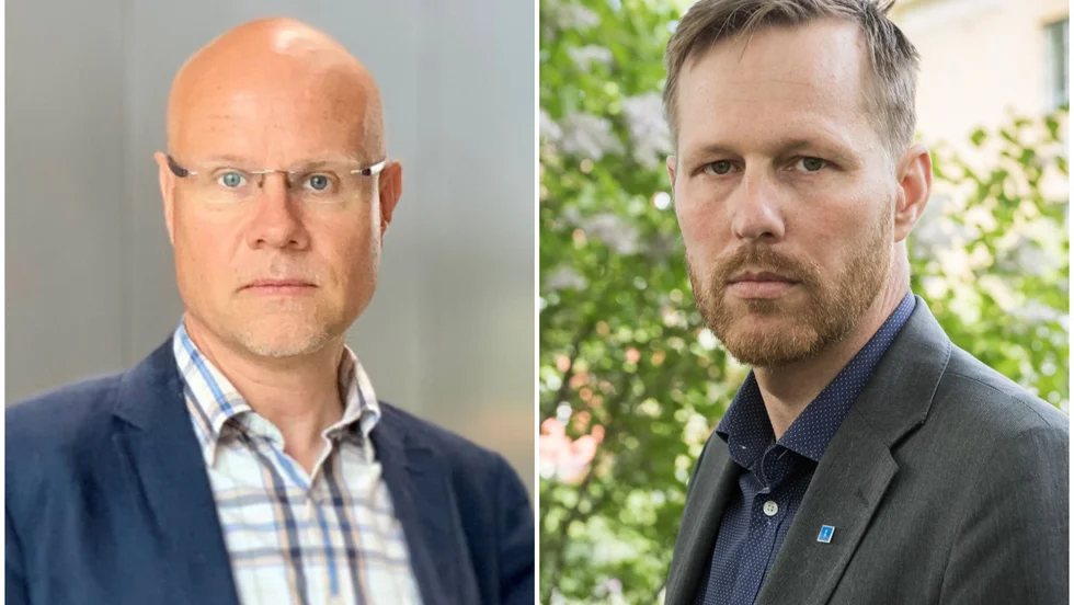 Jonas Segersam och Björn-Owe Björk (KD).