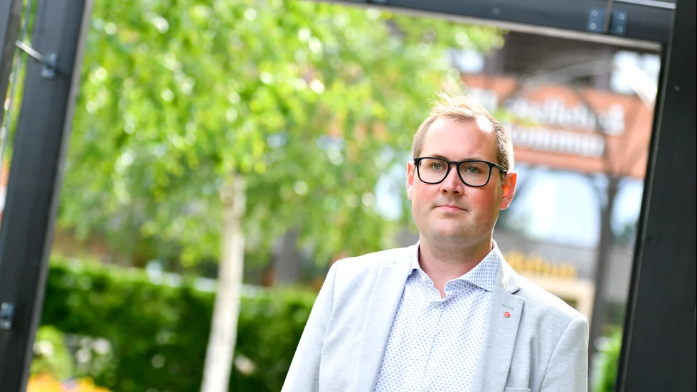 Fredrik Stenberg (S), ordförande för för- och grundskolenämnden i Skellefteå kommun. 