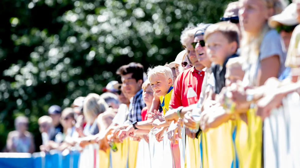 2018 var det många som ville följa landslagets uppladdning i Båstad inför VM i Ryssland. Arkivbild.