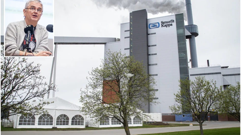 Med anledning av den höga smittspridningen i samhället är Anders Nystedt lite orolig över Smurfit Kappas stopp. "Men företaget är väldigt duktiga", säger han.