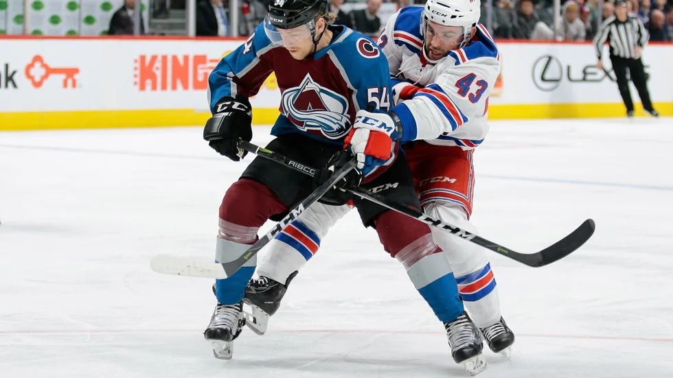 Anton Lindholm i Colorado. Numera tillhör han Chicagos organisation, men spelar i farmarlaget.