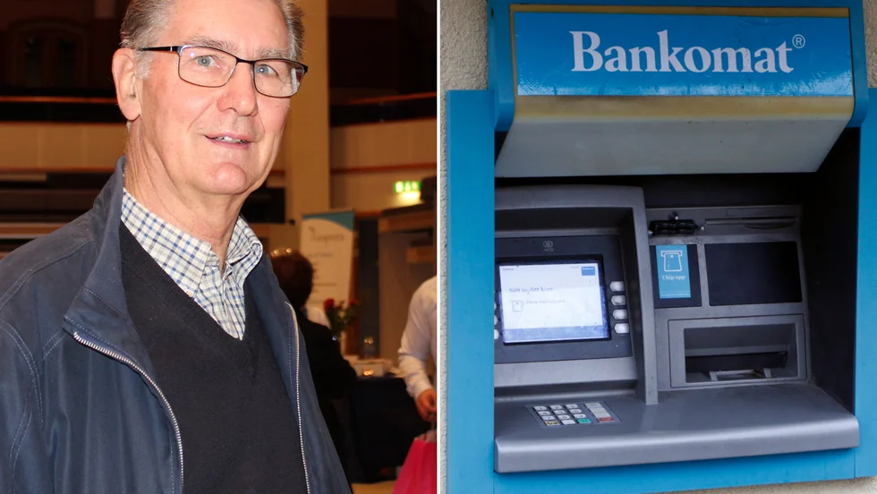 Curt Andersson skulle hellre se att Östra Husby fick en bankautomat med en insättningsfunktion. 