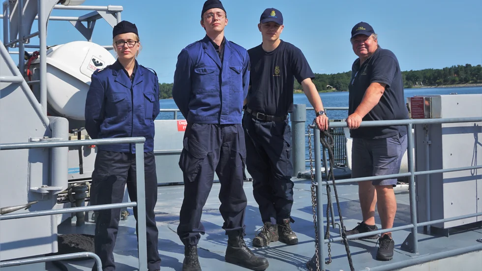 Emmy Rosenqvist och Johannes Hassler går utbildningen i Västervik. Josef Rosenqvist (funktionär) och Magnus Holmbom (ledare) lär ut.