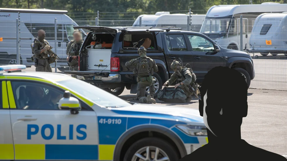 Den manliga fångvaktaren togs, tillsammans med en kvinnlig kollega, som gisslan på Hällbyanstalten.