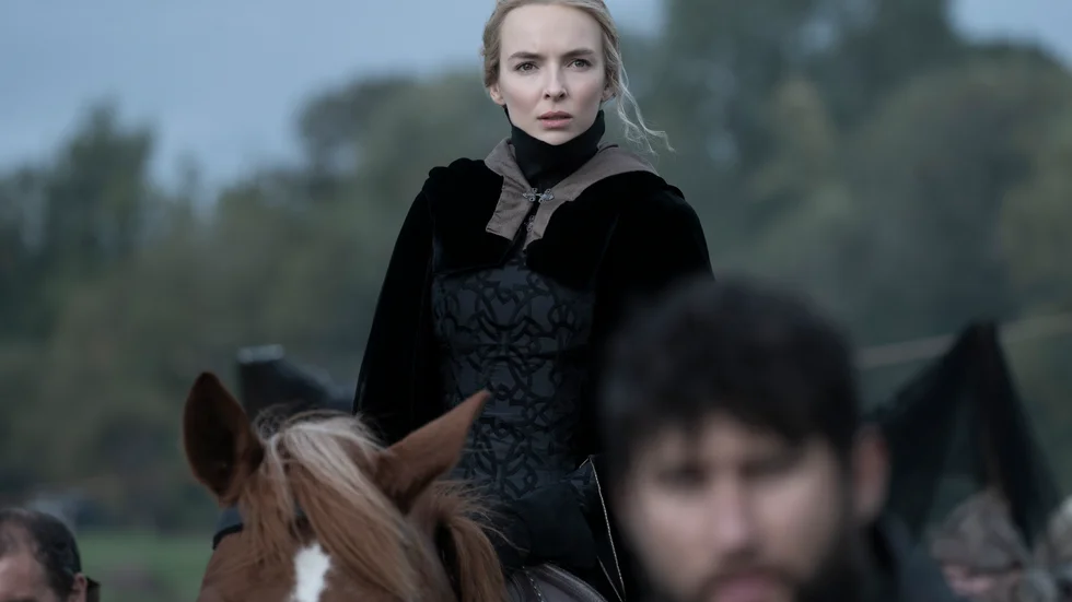 Jodie Comer som Marguerite de Carrouges i "The last duel". Pressbild.