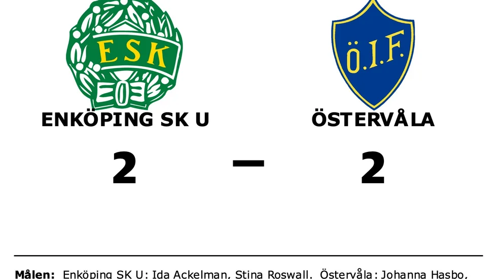 Enköpings SK UK spelade lika mot Östervåla IF