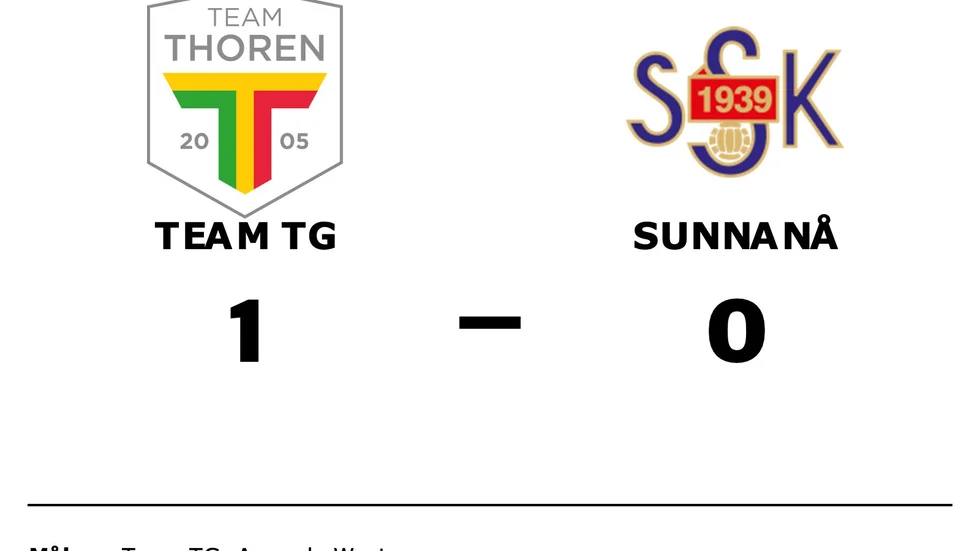 Team TG FF vann mot Sunnanå SK