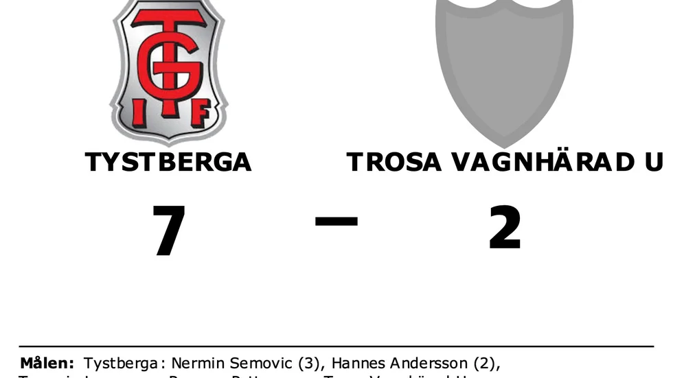 Tystberga GoIF vann mot Trosa-Vagnhärad SK U