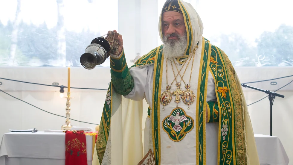 Ignatius Aphrem II är patriark och högste ledare för den syrisk-ortodoxa kyrkan. Han var med under invigningen av klostret i Kila.
