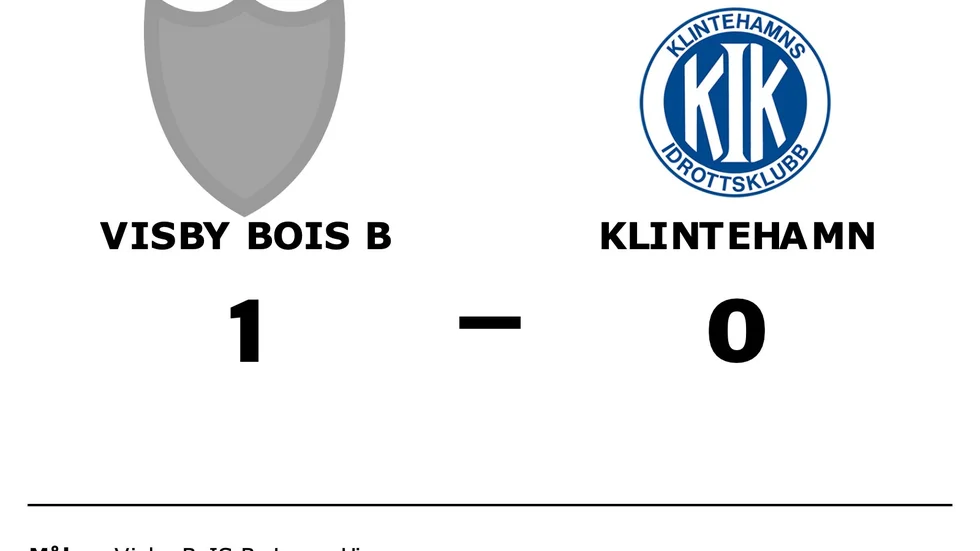 Visby BoIS B vann mot Klintehamns IK