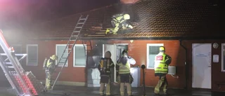 Elskåp orsakade brand i hustak