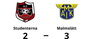 Tuff match slutade med seger för Malmslätt mot Studenterna