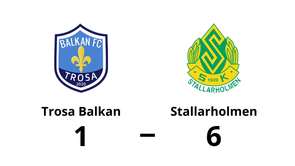 Trosa Balkan FC förlorade mot Stallarholmens SK