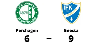 Seger med 9-6 för Gnesta mot Pershagen