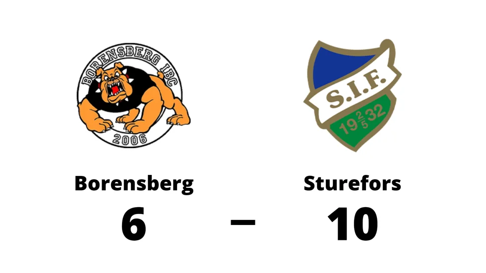 Borensberg IBC förlorade mot Sturefors IF