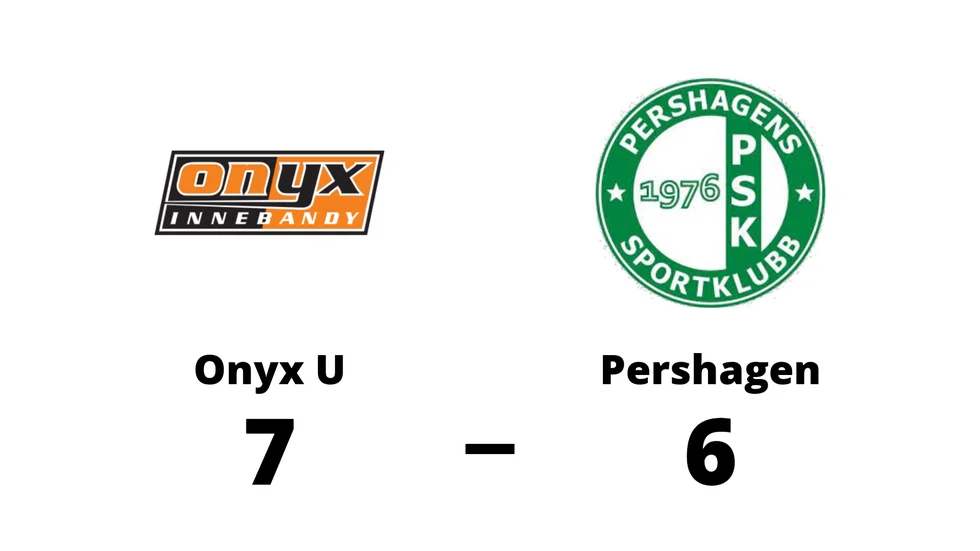 Onyx IBS U-lag vann mot Pershagens SK