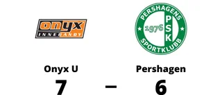 Onyx U segrade över Pershagen i förlängningen