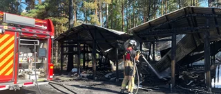 Soprum totalförstört i brand   