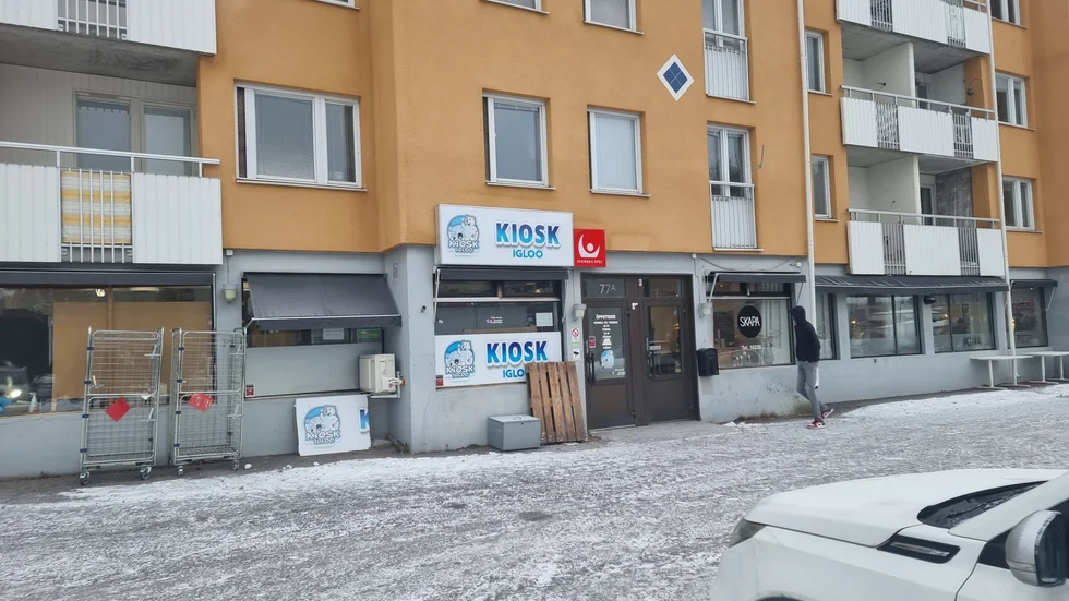 Kiosk Igloo på Bergnäset.
