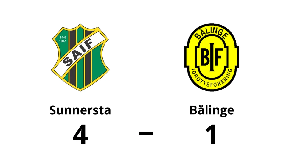 Sunnersta AIF vann mot Bälinge IF