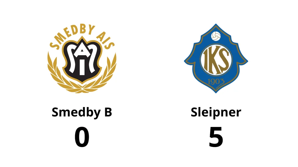 Smedby AIS B förlorade mot IK Sleipner