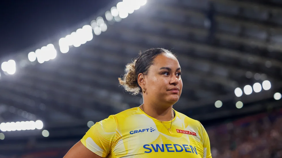 Sveriges Vanessa Kamga blir till slut nia och inte femma i EM-finalen.