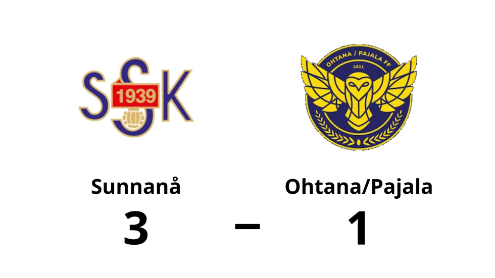 Sunnanå SK vann mot Ohtana/Pajala
