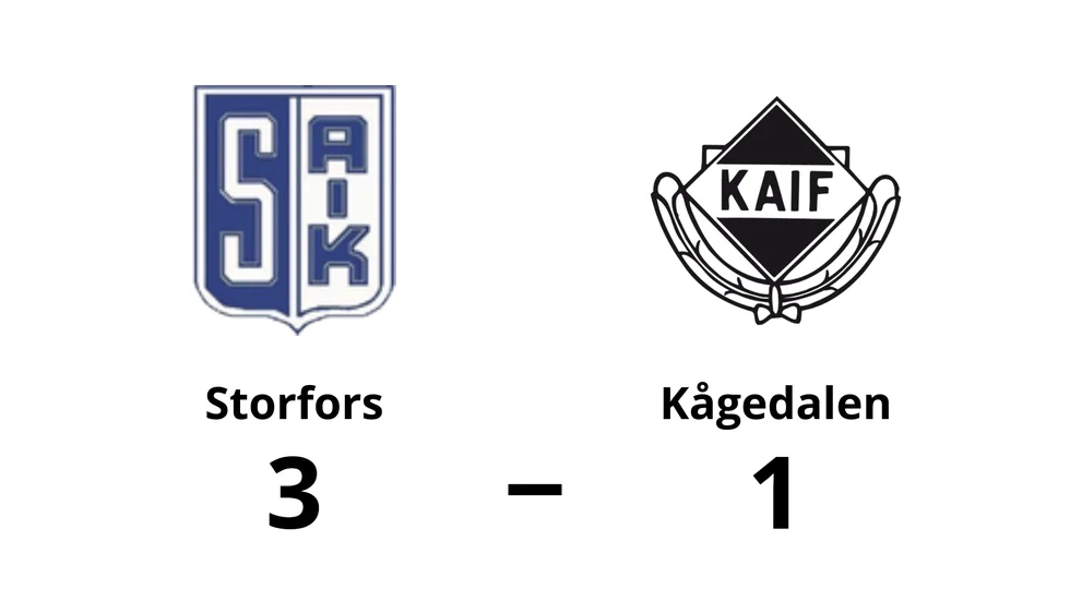 Storfors AIK vann mot Kågedalens AIF