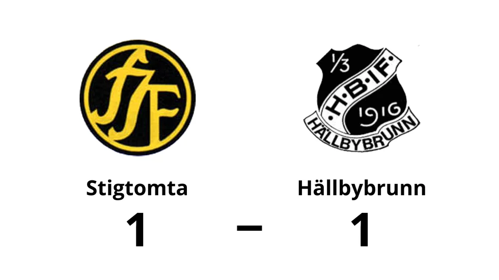 Stigtomta IF spelade lika mot Hällbybrunns IF