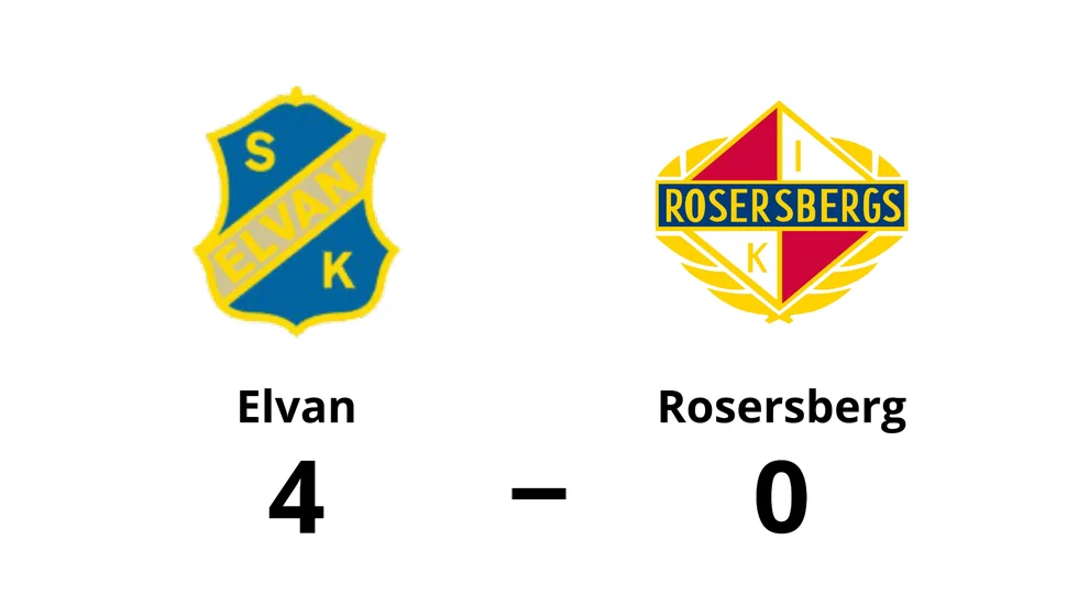 SK Elvan vann mot Rosersberg