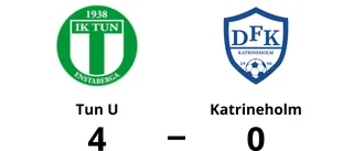 Klar seger för Tun U mot Katrineholm på Enstaberga IP
